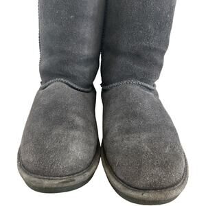 BearPaw Women’s Emma Charcoal Suede Shearling Boots